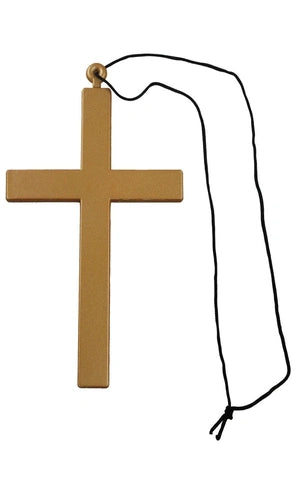 NUN CROSS GOLD PRIEST