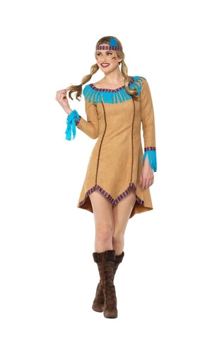 Native American Inspired Lady Costume For Adults