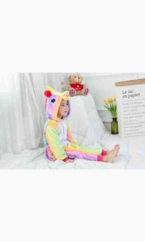 Onesie Kids β Unicorn Rainbow Large 135-145cm