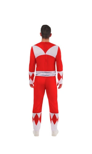 POWER RANGERS RED DELUXE COSTUME, ADULT
