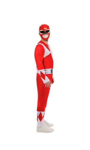 POWER RANGERS RED DELUXE COSTUME, ADULT