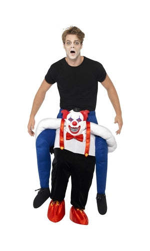 Piggyback Sinister Clown Costume For Adults