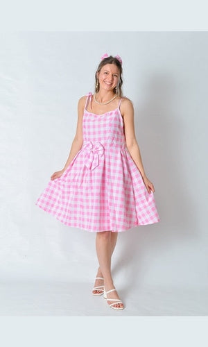 Pink Doll Dress Barbie Costume Adult