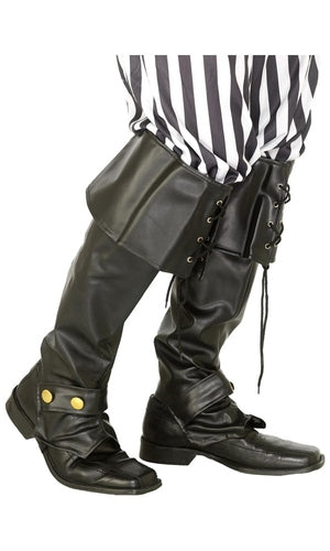 Pirate Bootcovers, Black, Deluxe