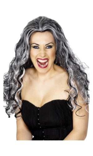 Renaissance Vamp Wig, Long Curly