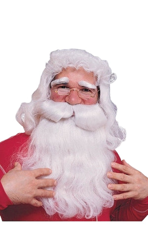 SANTA BEARD & WIG SET - ADULT