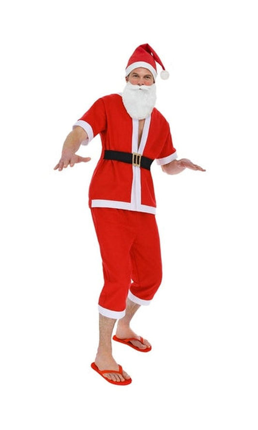 Santa Costume Shorts, Top with Short Sleeves