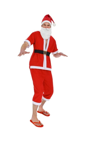 Santa Costume Shorts, Top with Short Sleeves