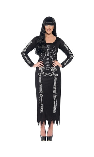 Skeleton Dress Costume For Adults