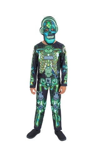 Skeleton Gamer Costume, Glow in the Dark