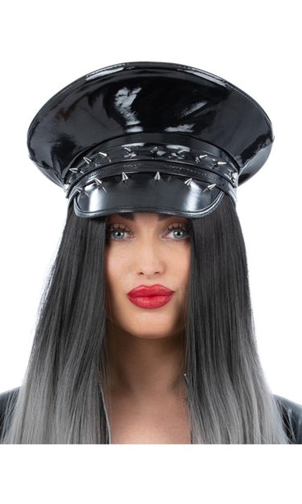 Spiked Bondage Captains Hat