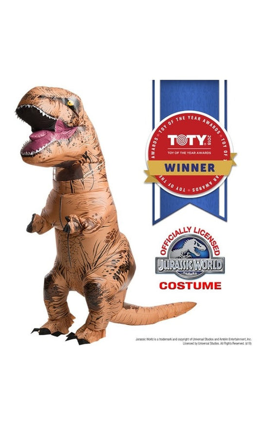 T-REX INFLATABLE COSTUME ADULT