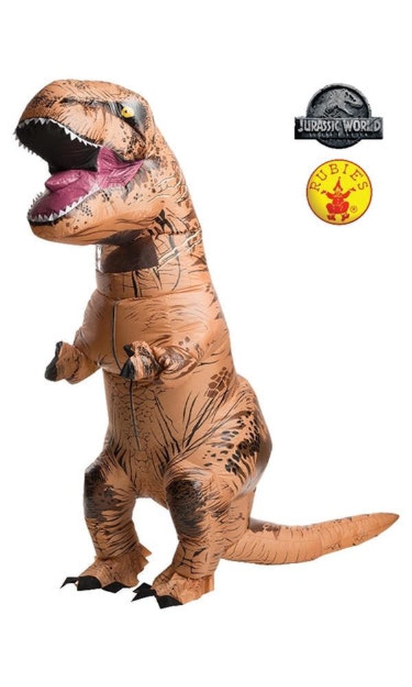 T-REX INFLATABLE DINOSAUR COSTUME, ADULT
