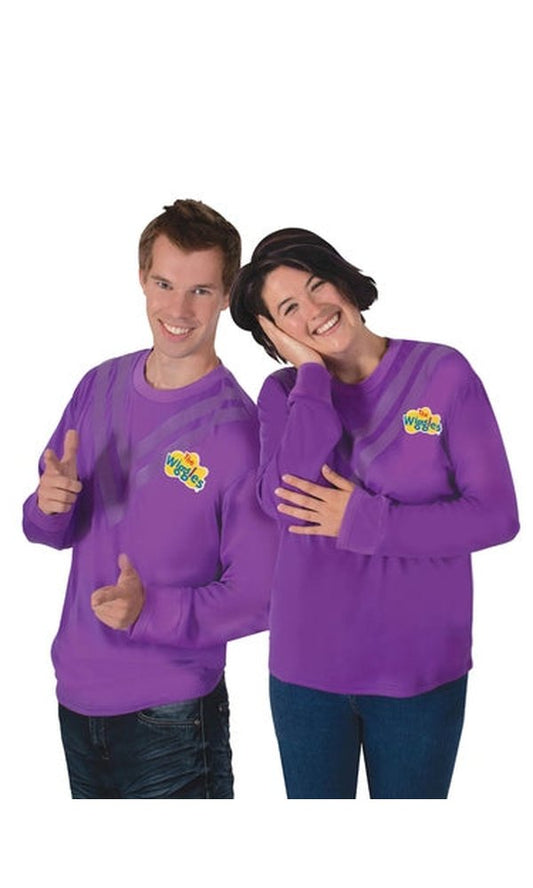 THE WIGGLES PURPLE COSTUME TOP, ADULT
