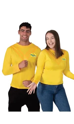 THE WIGGLES YELLOW COSTUME TOP, ADULT