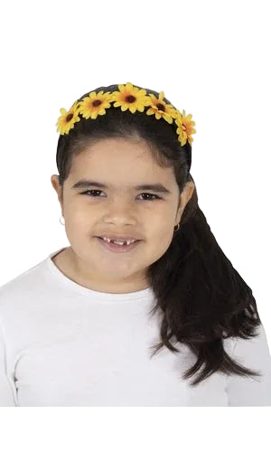 TSEHAY SUNFLOWER HEADBAND YELLOW WIGGLE - CHILD