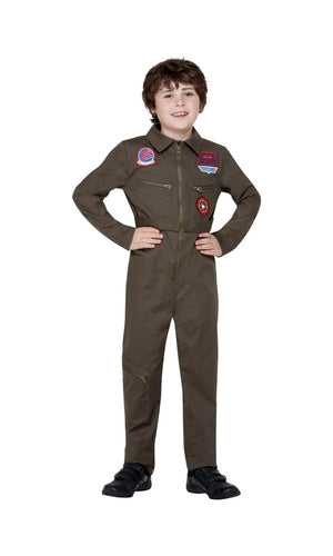 Top Gun Kids Costume with Jumpsuit