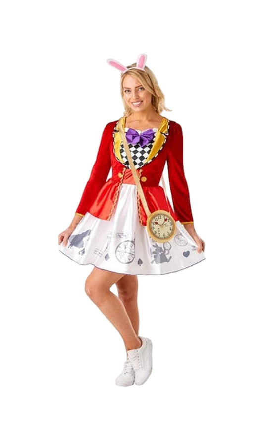 WHITE RABBIT ALICE IN WONDERLAND LADIES COSTUME