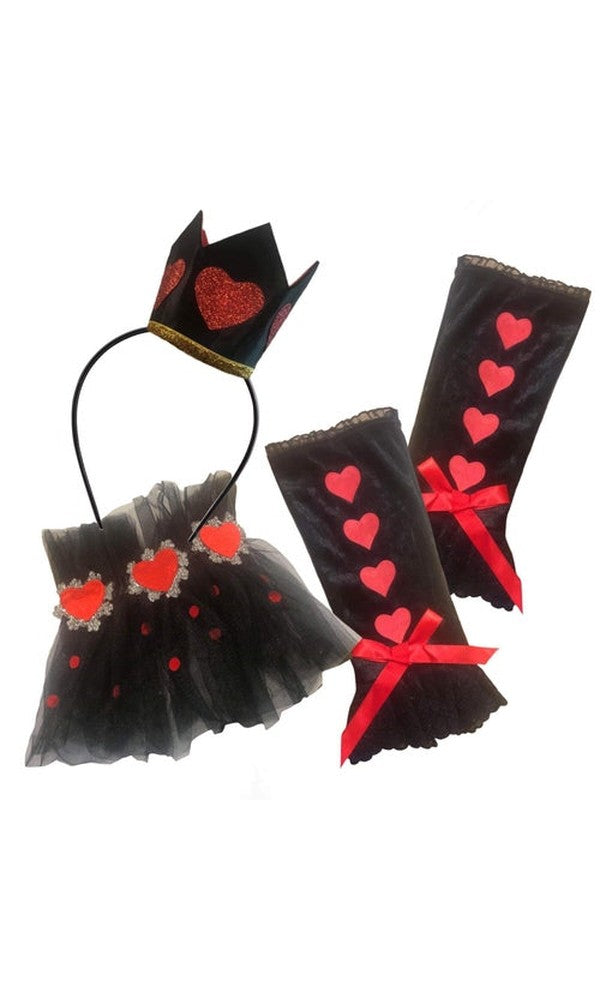 We're All Mad Hatter Accessory Set - Queen Of Hearts