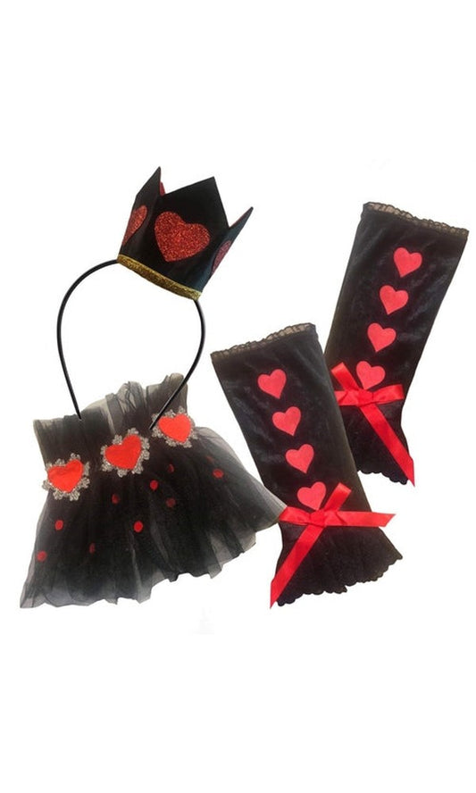 We're All Mad Hatter Accessory Set - Queen Of Hearts