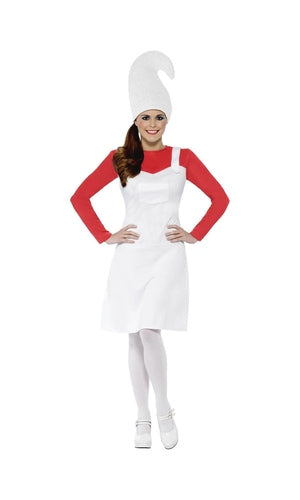 Womens Smurf Garden Gnome Costume For Adults