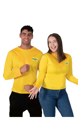 YELLOW WIGGLE COSTUME TOP, ADULT UNISEX