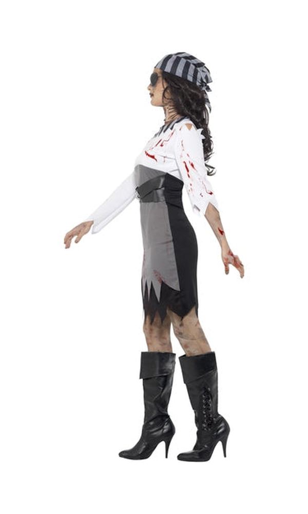 Zombie Pirate Lady Costume For Adults