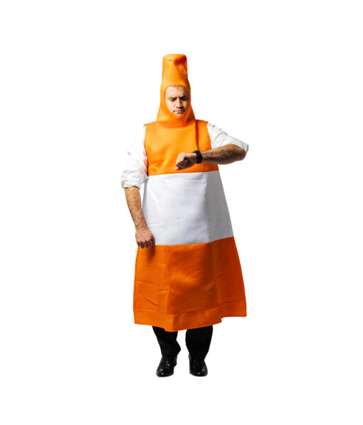 Road Cone Costume For Adult