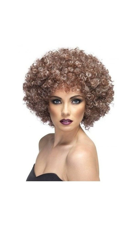 1970s Natural Brown Afro Wig