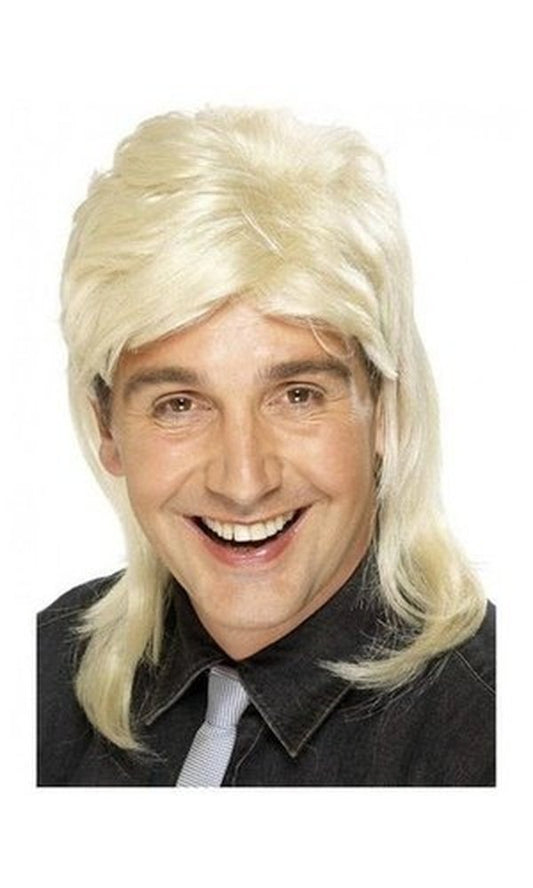 1980s Blonde Mullet Wig