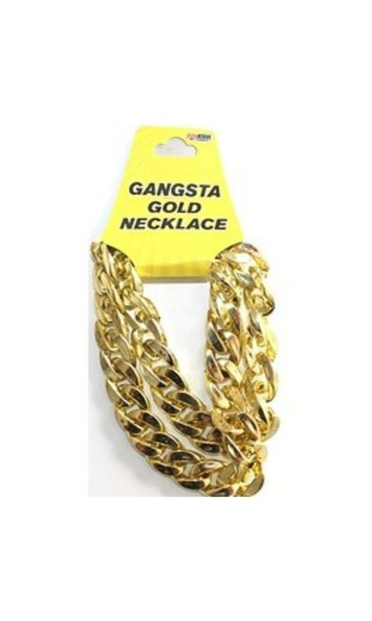 1980s Gold Gangsta Necklace