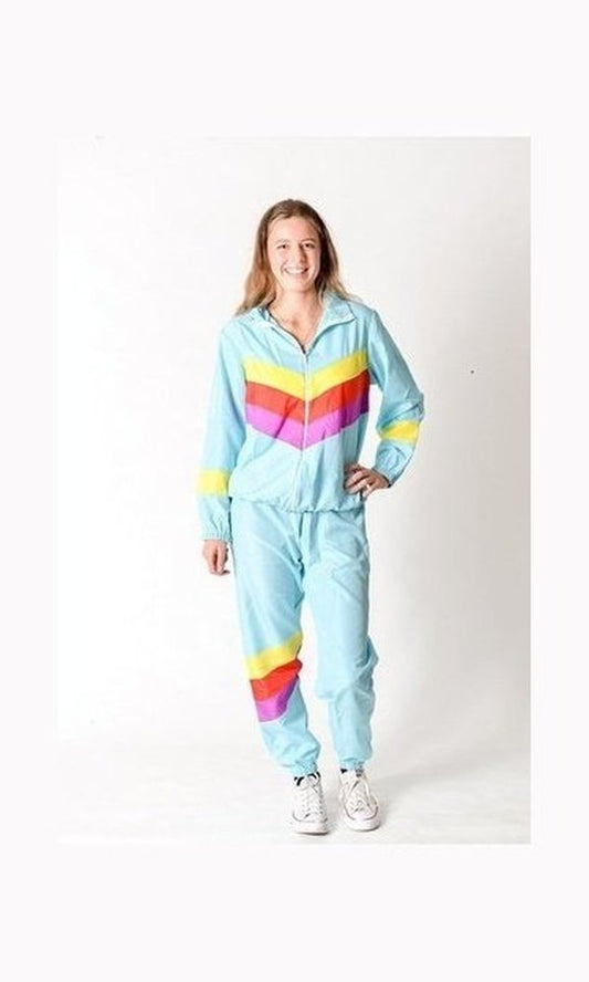 80S Shell Suit Tracksuit Womens Costume
