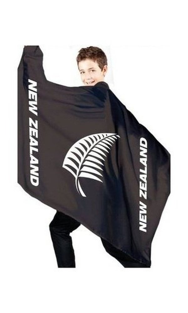 Child All Black Fan Cape