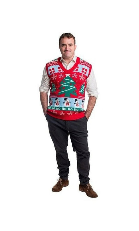 Christmas Knitted Vest Costume Tree