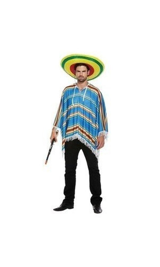 Mexican Poncho Blue
