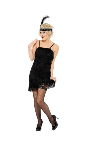 1920s Fringe Flapper Costume For Adults