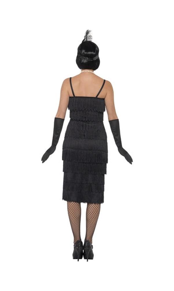 1920s Long Black Flapper Costume