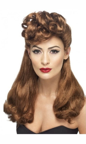 1940s Vintage Wig Auburn