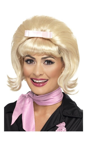 1950s Blonde 50's Flicked Beehive Bob