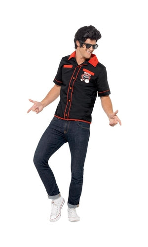 1950s Bowling Shirt Grease Costume For Adults