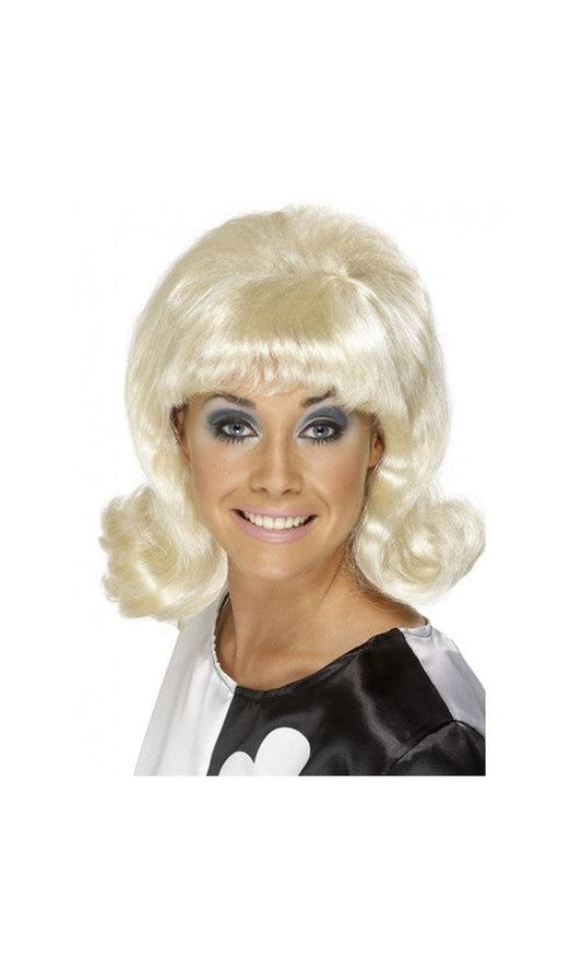 1960S Blonde Flick Up Wig