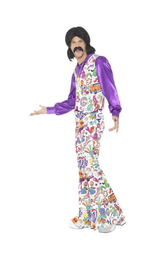 1960s Groovy Hippie Costume For Adults