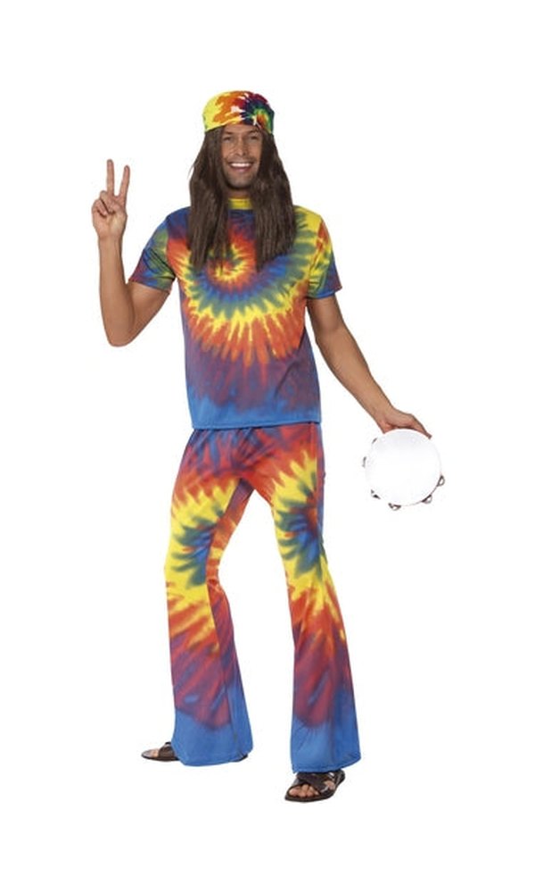 1960s Tie Dye Costume For Adults