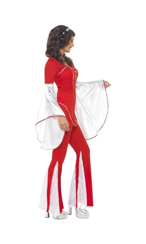 1970s Abba Red Super Trooper Costume For Adults