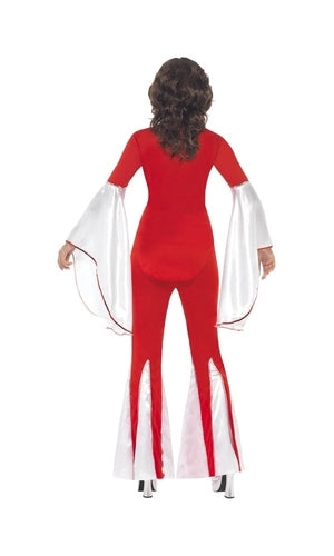 1970s Abba Red Super Trooper Costume For Adults