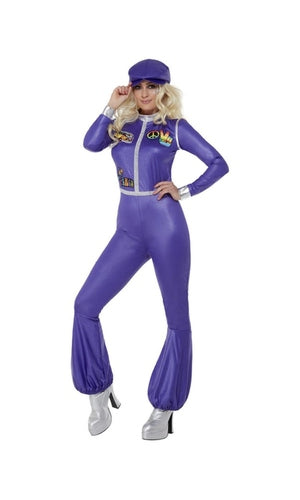 1970s Dancing Queen Costume, Purple