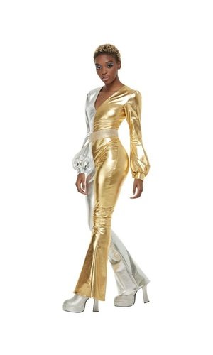 1970s Super Chic Costume, Gold & Silver