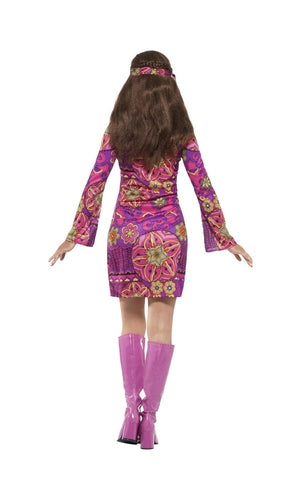 1970s Woodstock Hippie Chick Costume For Adults