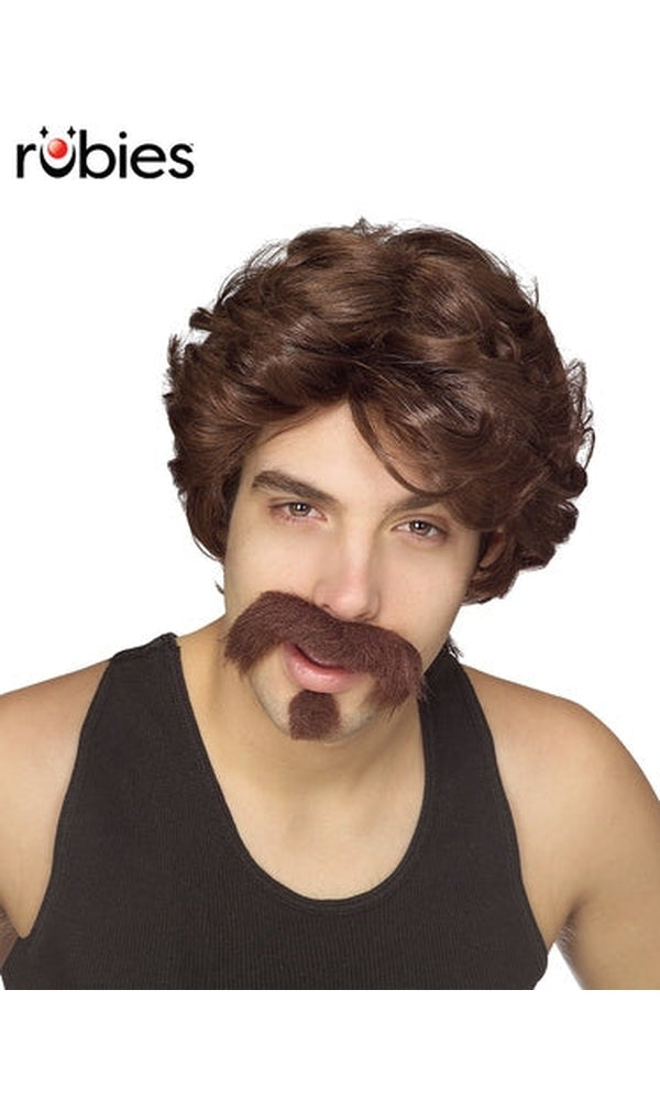 1980S BIG JOHN WIG & FACIAL HAIR SET – ADULT