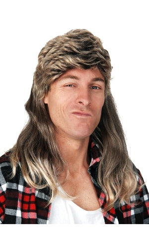 1980S Billy Brown Blonde Mullet Wig